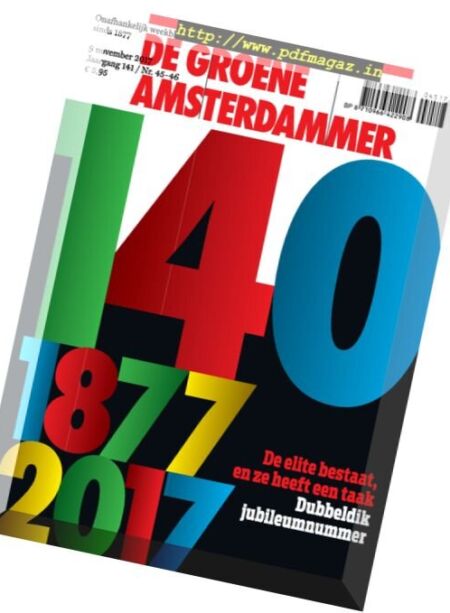 De Groene Amsterdammer – 9 november 2017 Cover