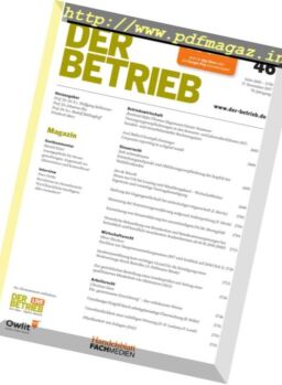 Der Betrieb – 17 November 2017