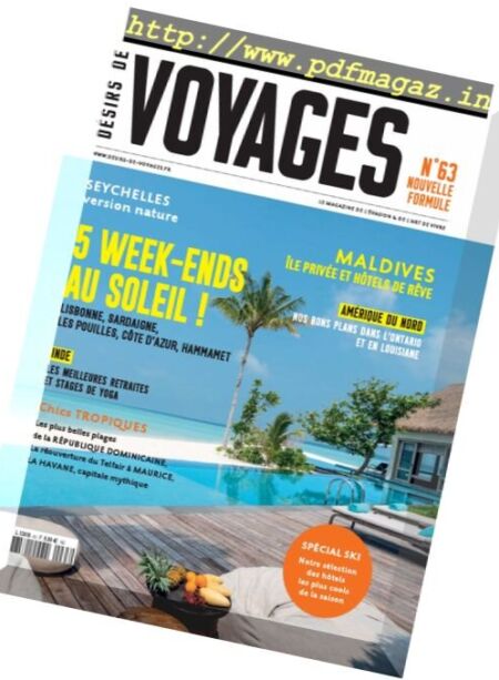 Desirs de Voyages – novembre 2017 Cover