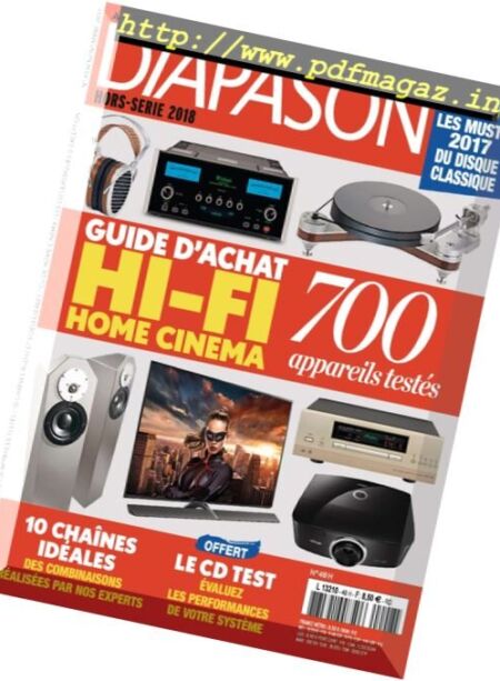 Diapason – Hors-Serie – Novembre 2017 Cover