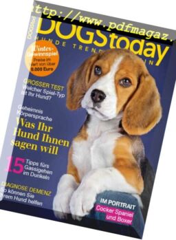 Dogs Today Germany – Dezember-Januar 2017