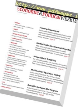 Economic & Political Weekly – 11 November 2017