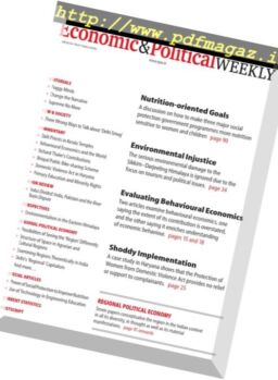 Economic & Political Weekly – 18 November 2017