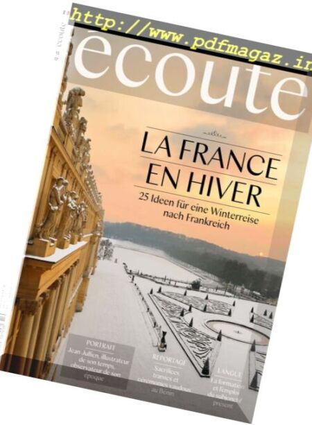 Ecoute – Dezember 2017 Cover