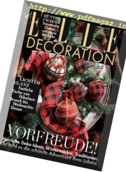 Elle Decoration Germany – November-Dezember 2017