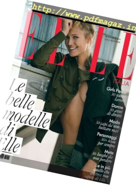 Elle Italia – Dicembre 2017 Cover
