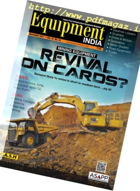 Equipment India – November 2017 Cover