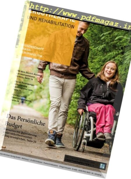 Ergotherapie und Rehabilition – November 2017 Cover
