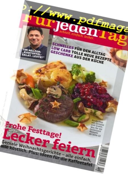Essen & Trinken Fur jeden Tag – Dezember 2017 Cover