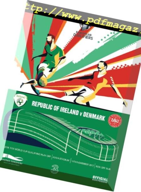FAI Republic of Ireland Football – 14 November 2017 Cover
