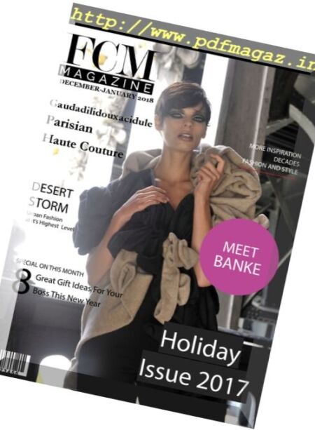 Fashion Couture – 20 November 2017 Cover