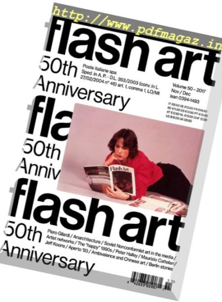 Flash Art International – November-December 2017 Cover