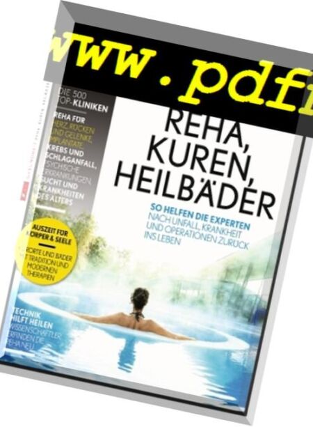 Focus Gesundheit – Dezember-Januar 2017 Cover