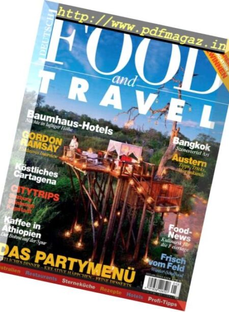Food and Travel Germany – Dezember-Januar 2018 Cover