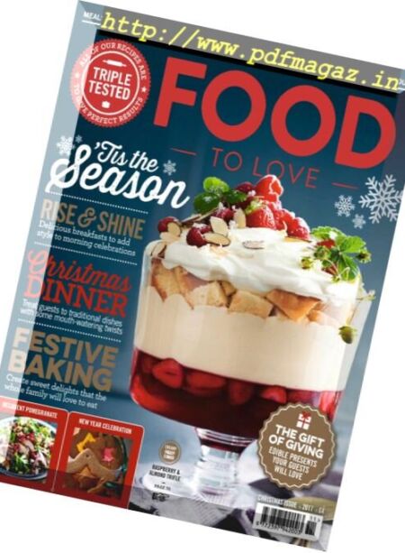 Food To Love – November 2017 Cover