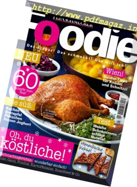 Foodie Germany – November 2016 Cover