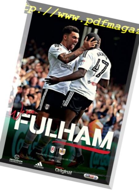 Fulham FC – Fulham v Bristol City – 31 October 2017 Cover