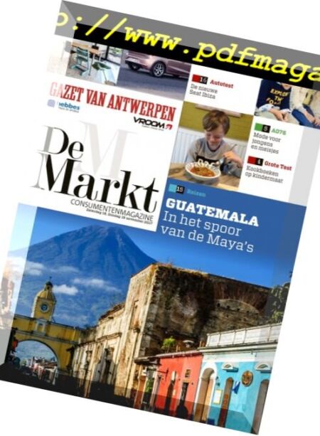 Gazet van Antwerpen De Markt – 18 november 2017 Cover