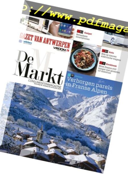 Gazet van Antwerpen De Markt – 25 november 2017 Cover