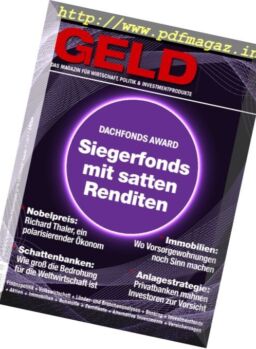 Geld Magazine – November 2017