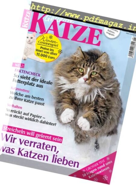 Geliebte Katze – Januar 2018 Cover