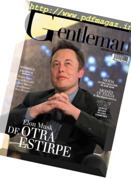 Gentleman Republica Dominicana – Octubre 2017 Cover