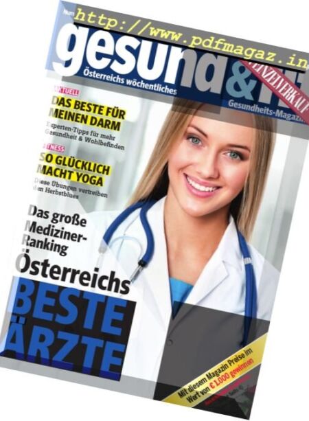 Gesund & Fit – 6 November 2017 Cover