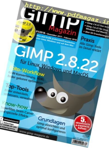GIMP Magazin – Dezember 2017 – Februar 2018 Cover