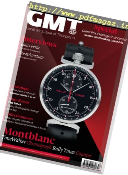 GMT – Great Magazine of Timepieces (French-English) – November 19, 2017 Cover