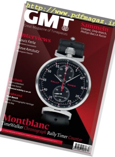 GMT – Great Magazine of Timepieces (German-English) – November 2017 Cover
