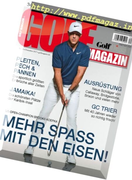 Golf Magazin – Dezember 2017 Cover