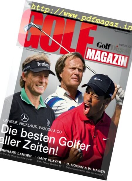 Golf Magazin – Januar 2018 Cover