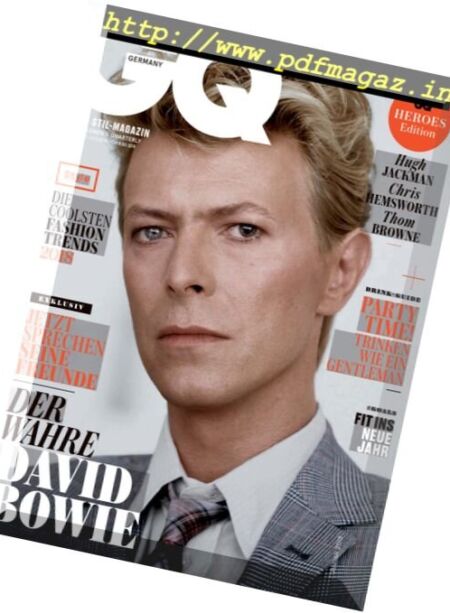 GQ Germany – Januar 2018 Cover