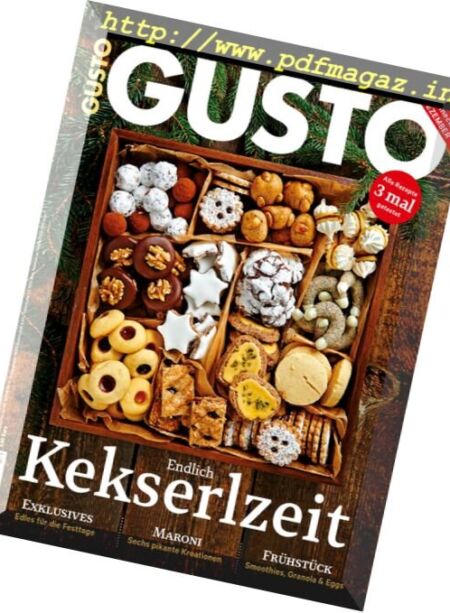 Gusto – Dezember 2017 Cover