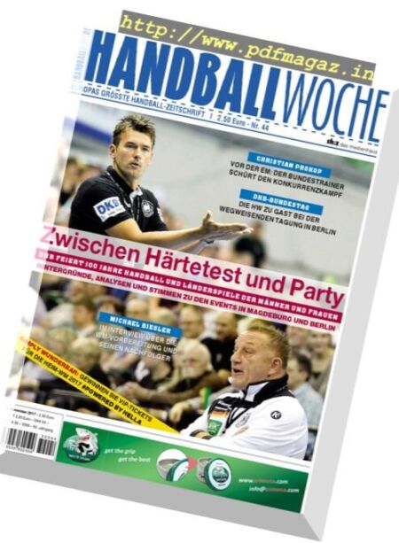 Handballwoche – 1 November 2017 Cover