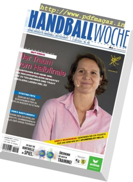 Handballwoche – 14 November 2017 Cover