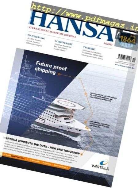 Hansa – November 2017 Cover