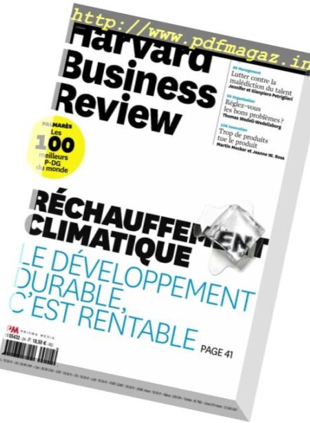 Harvard Business Review France – Decembre 2017 – Janvier 2018 Cover