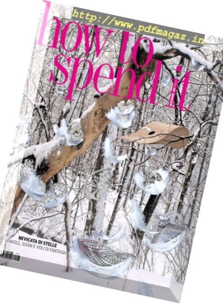 How to Spend It – Novembre 2017 Cover