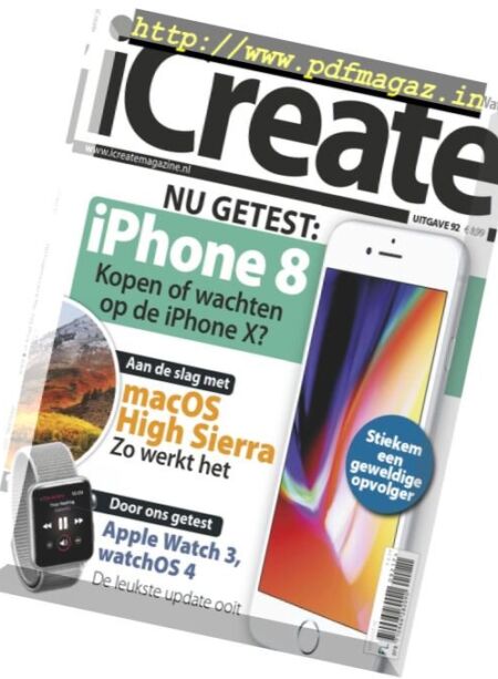 iCreate Netherlands – Uitgave 92 2017 Cover