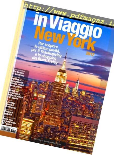 in Viaggio – Novembre 2017 Cover