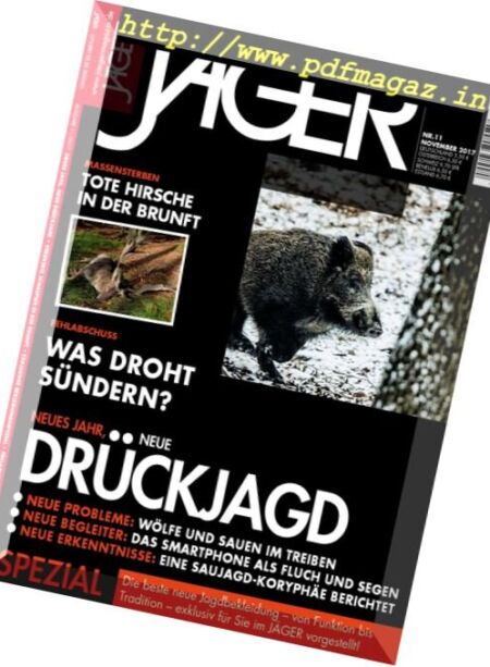 Jager – November 2017 Cover