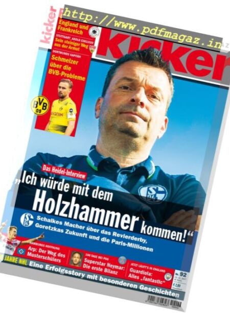 Kicker – 13 November 2017 Cover
