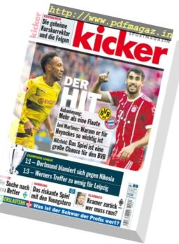 Kicker – 2 November 2017