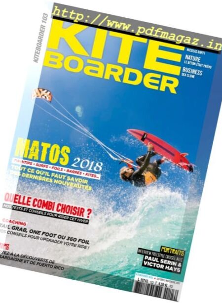 Kite Boarder Magazine – Octobre-Novembre 2017 Cover