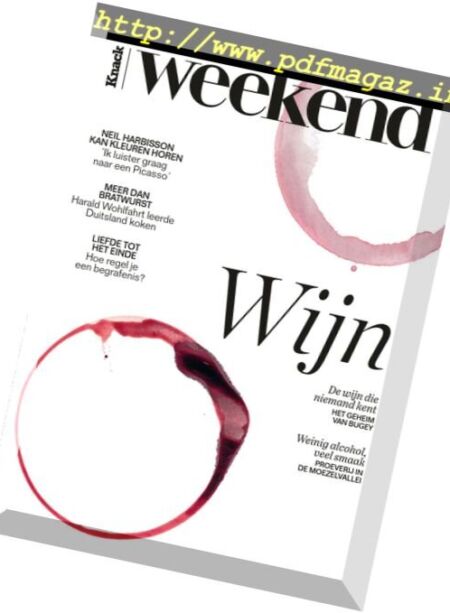 Knack Weekend – 1 November 2017 Cover