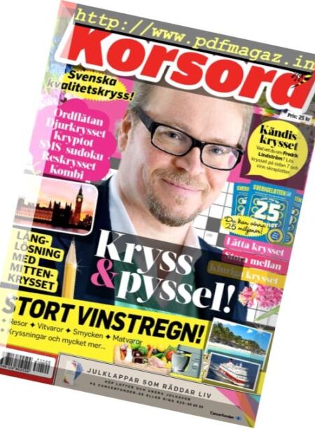 Korsord – 20 november 2017 Cover