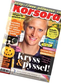 Korsord – 30 oktober 2017