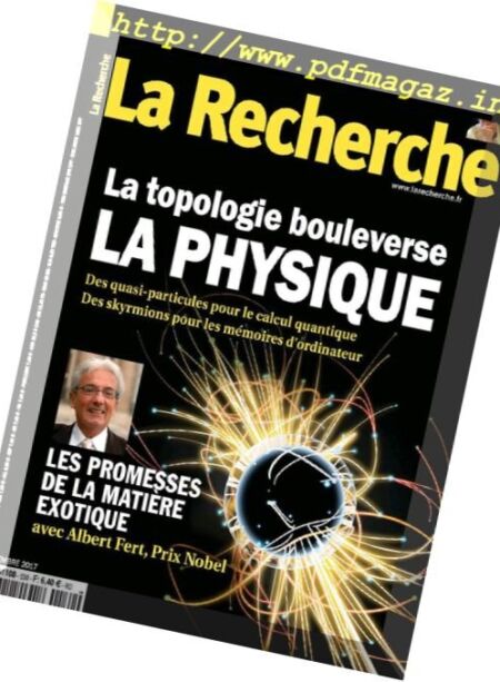 La Recherche – Decembre 2017 Cover