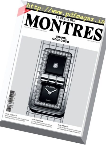 La revue des Montres – decembre 2017 Cover